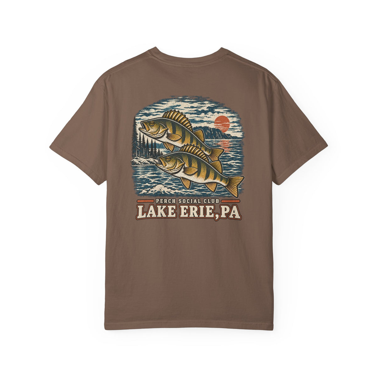 Lake Erie Perch Social Club Tee | Vintage Fishing Graphic Shirt | Stay Anchored Stock Co.
