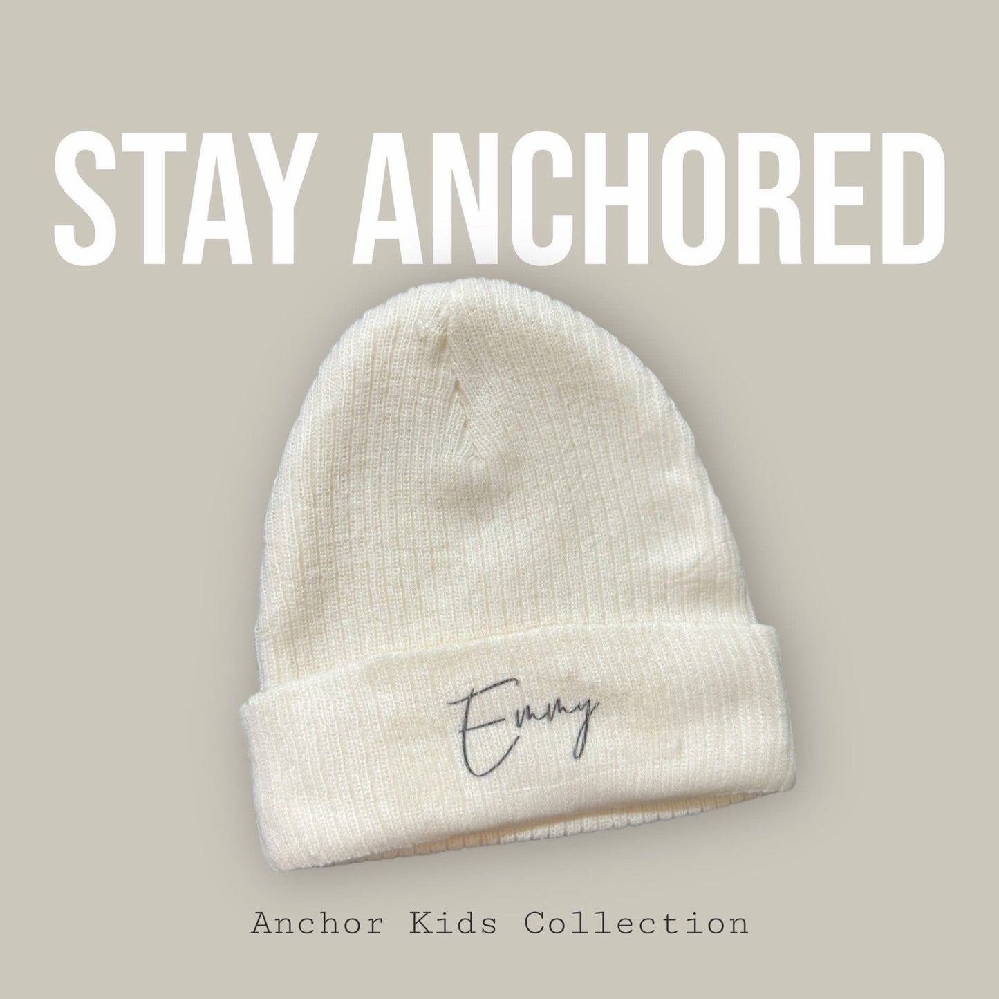 Personalized Knit Beanie | Anchor Kids Collection – Stay Anchored